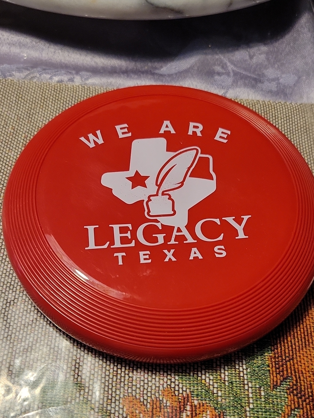 Legacy Texas Red Flying Disc by